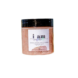 Watercolor crystals Himalayan salt scrub with kaolin clay I am confident