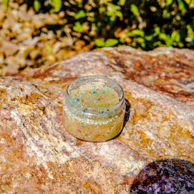 watercolor crystals lip scrub I am joy passionfruit