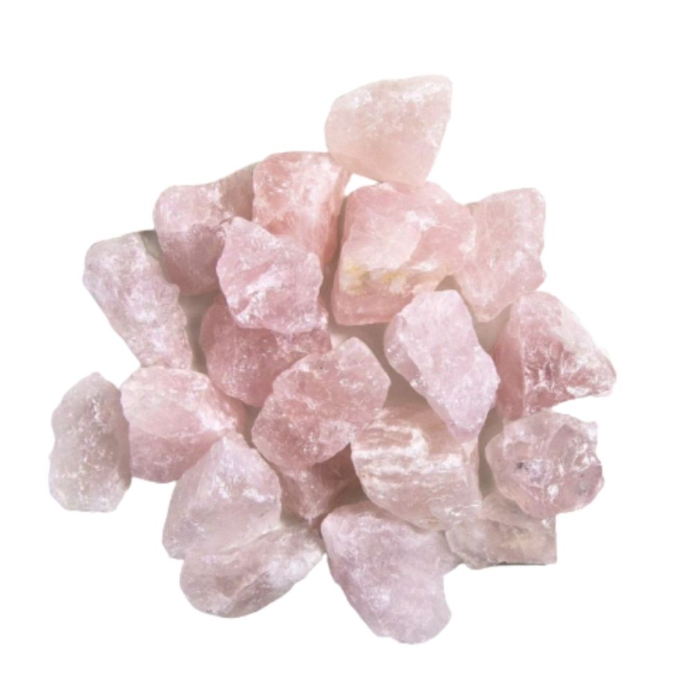 "I am LOVELY" Raw Rose Quartz